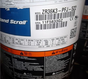 खरीदें 8790W Copeland Scroll Compressors R22 ZR36K3-PFJ-522 3P 1PH CE / UL online manufacture
