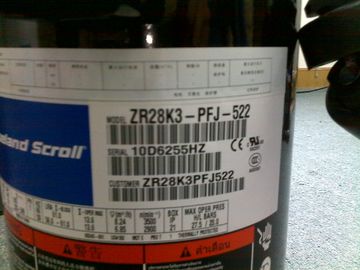 खरीदें ZR28K3-PFJ-522 1HP Copeland Refrigeration Compressors Scroll Type Compressor online manufacture
