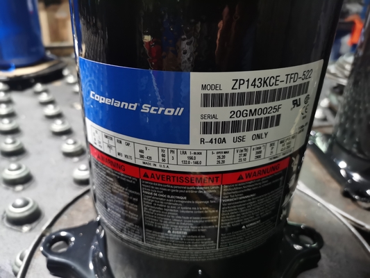 वाणिज्यिक रेफ्रिजरेटर के लिए 3 चरण/6HP कोपलैंड स्क्रॉल कंप्रेसर ZB45KQE-TFD-558 हर्मेटिक