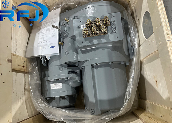 खाद्य उद्योग के लिए कार्लाइल 06DR718 सेमी हर्मेटिक कंप्रेसर 5HP 22.6L ऑयल चार्ज