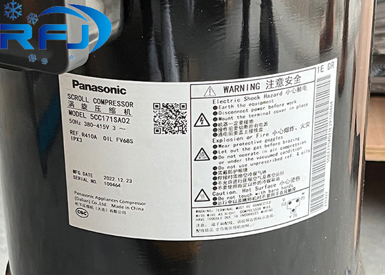 5CC171SA02 पैनासोनिक स्क्रॉल कंप्रेसर 50 हर्ट्ज 380 - 415 V 3 चरण