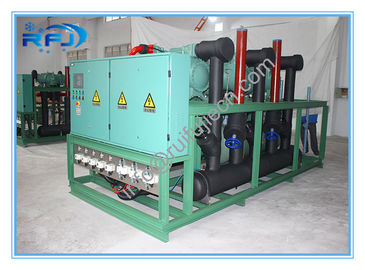 High Temperature Air Cooled Condensing Unit For Blast Freezer , Three Screw Compressor Rack