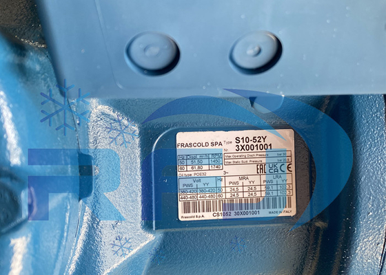 S10-52Y अर्ध-हेर्मेटिक कंप्रेसर रेफ्रिजरेशन कंप्रेसर R134a 380~420V-3-50Hz 440~480V-3-60Hz