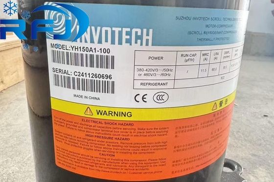 INVOTECH YH150A1-100 रेफ्रिजरेशन स्क्रॉल कंप्रेसर रेफ्रिजरेंट R22