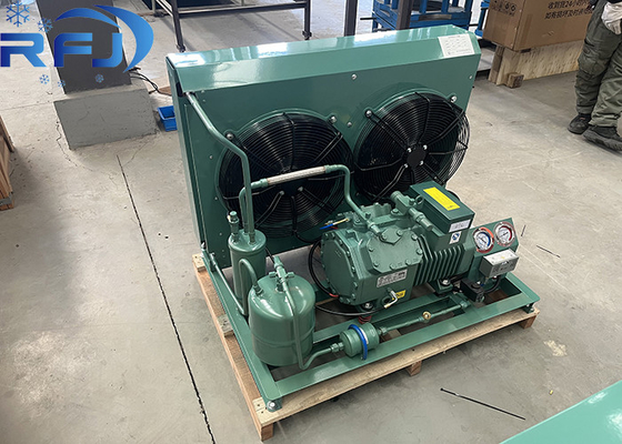 220-240V/1PH/50Hz वोल्टेज 2HP अर्ध-बंद कम तापमान वाणिज्यिक शीतलन के लिए हवा से ठंडा संघनक इकाई