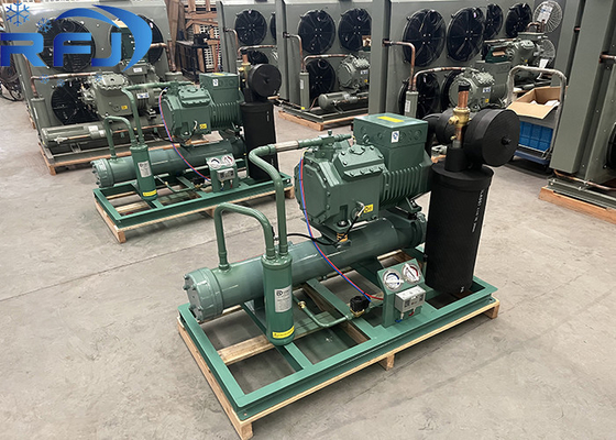 8HP मध्यम और उच्च तापमान पानी सेमी-बंद चिलर 6642-31401W कंडेनसर शीतलन क्षमता के साथ