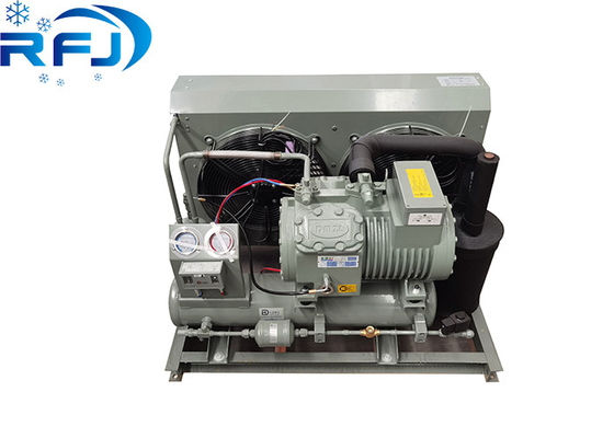 औद्योगिक शीतलन के लिए टिकाऊ 3-5HP कम तापमान खुला अर्ध-बंद हवा से ठंडा कंडेनसर इकाई