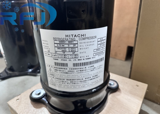 500DH-80D1 5HP पावर रेफ्रिजरेंट R22 के लिए हिताची स्क्रॉल कंप्रेसर