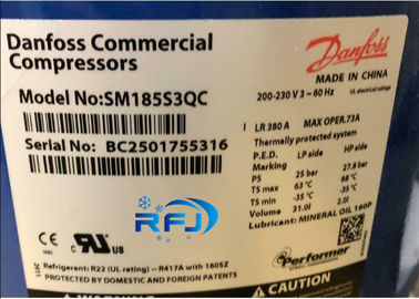 Danfoss कलाकार 60Hz स्क्रॉल रेफ्रिजरेशन कंप्रेसर SM185S3QC